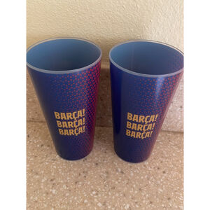 Barcelona Team Set of 2 Drinking Glasses